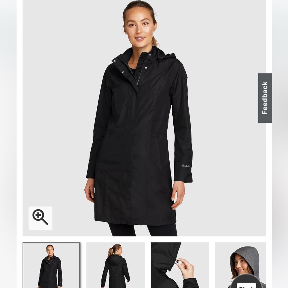 Eddie Bauer Girl on the Go trench coat - size medium